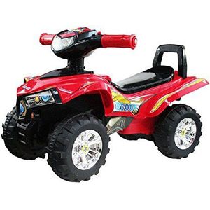 Red Quad - Baby Peuters Ride On Push Langs Ride op Quad Bike Ride Op Auto