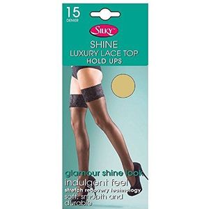 Silky Shine Luxe KANT TOP Hold UPS 15 Denier - Stretch Recovery Technology, marineblauw, Medium