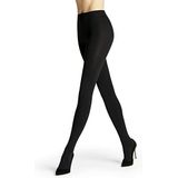 FALKE Dames Panty Pure Matt 100 DEN W TI Ondoorzichtig Dik eenkleurig 1 Stuk, Zwart (Black 3009), S-M