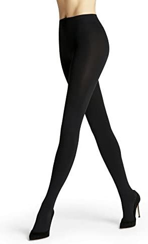 FALKE Dames Panty Pure Matt 100 DEN W TI Ondoorzichtig Dik eenkleurig 1 Stuk, Zwart (Black 3009), S-M