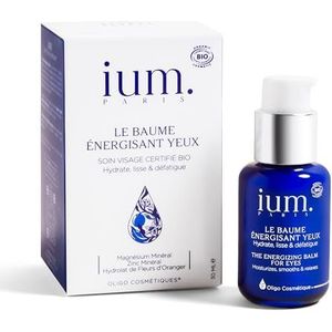 IUM Paris • Magnesium Eye Energy Balm • Bio, Natuurlijk en Veganistisch • Glazen Fles van 30 ml Yuka Uitstekend