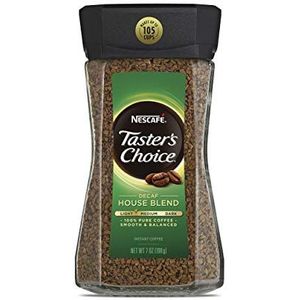 Nescafe Taster's Choice Decaf Instant Coffee, House Blend, 198g
