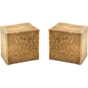 Introductieprijs d'moRe 2 x gecertificeerde klassieke Aleppo-zeep, 50% laurierolie, 6 jaar gerijpt, vaste zeep, douchezeep, haarwaszeep, haarzeep, 2 x 200 g (400 g)