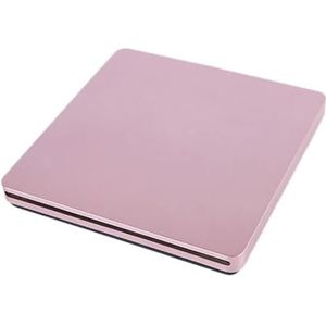 Externe DVD-drive USB 2.0 Draagbare CD DVD +/-RW-drive DVD-brander Gebruiksvriendelijk(Pink)