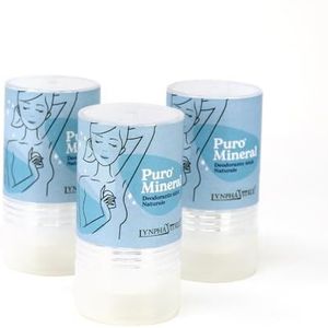 Kaliumkristal deodorant stick - Rock aluin - 100% natuurlijk Deodorant Puro Mineral - Reukloos en zonder chemicaliën Deodorant - Geschikt voor kinderen - Reisformaat – 120 gr - 3 stuks.