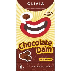 Olivia Chocolade geur 6's Pack Latex Dental Dam