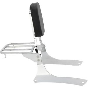 Motorfiets Bagagedrager Voor Suzuki Voor Boulevard C90 2005-2009 Voor Intruder VL1500 1500 1998-2004 Motorfiets Achterpassagier Rugleuning Sissy Bar Motorcylce Bagagerek(Chrome)