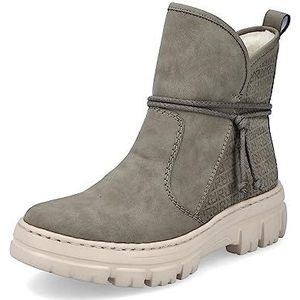 Rieker DAMES Enkellaarzen Z7462, Vrouwen Enkellaarzen,verwisselbaar voetbed,halve laars,overgangsschoen,winterschoen,gevoerd,Groen (grün / 52),39 EU / 6 UK