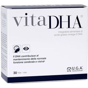 U.G.A. Nutraceuticals vita DHA Voedingssupplement met Omega 3 Vetzuur, 195 ml