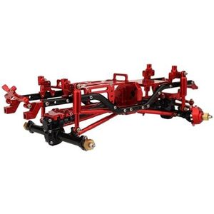MANGRY Axiale SCX24 AXI00002 Fit for Wrangler Mini Model Auto Frame 1/24 RC Afstandsbediening Klimmen Auto Off-Road auto Frame Upgrade Onderdelen (Color : Red)