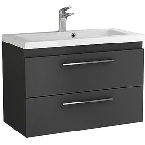 Paplinskimoebel Badmeubel Met Wastafel 80cm x 40cm x 53,5cm - Badkamer Wastafelmeubel 80cm - Badkamermeubels