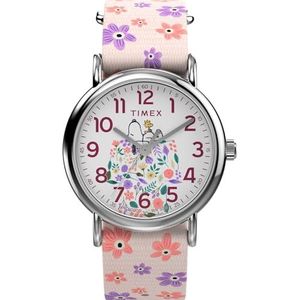 Timex Vrouwen Analoge Quartz Horloge Met Nylon Band TW2W33200JT, roze