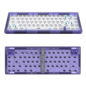QPSJXN Hot Custom Mechanische Toetsenbord met RGB Backlight Joint Structuur voor Compatibele Schakelaars(GAS67 Purple Kit)
