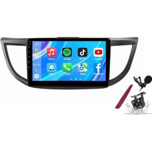 Android 14 Autoradio Sat Navi voor H-onda CRV (2012-2016) 9 Inch Touchscreen Multimedia Speler met Draadloze Carplay GPS Navigatie FM RDS Bluetooth 5G-WiFi SWC DSP,M100s