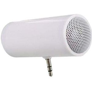 Biwwubik 3.5mm Jack Stereo Mini Speaker Draagbare MP3 Muziekspeler Speaker Versterker Luidspreker voor Mobiele Telefoon PC Wit