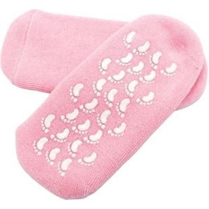 Dames siliconen antislip katoenen garen voetmaskersokken, etherische oliesokken, voetbevochtigende sokken (2 paar) (Color : Pink, Size : Allyards)