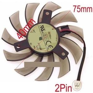 T128010SM 75mm DC12V 0.20A 40 * 40 * 40mm For GIGABYTE for Graphics Card Cooler Cooling Fan(T128010SM-2Pin)
