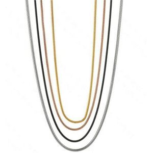 Roestvrij staal breedte 0,9/1,2/1,5 mm slangenketting verschillende lengtes for hanger ketting armband sieraden (Color : Rose gold_WIDTH 1.2MM_28INCH 71CM)