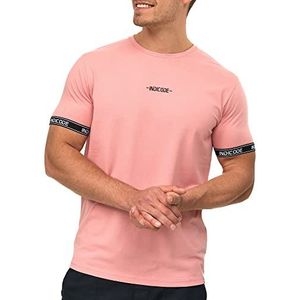 INDICODE JEANS Shirt 'Lutzy'  pink / zwart