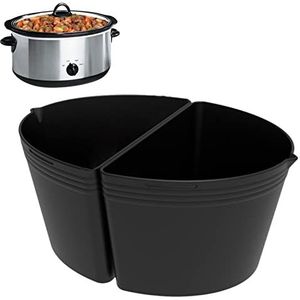 cypreason Slow Cooker Insert Divider, scheidingswanden voor schoner van siliconen, herbruikbare crock zakken, vaatwasmachinebestendig, slowpot-inzetzak voor slowkoker, kookpannen