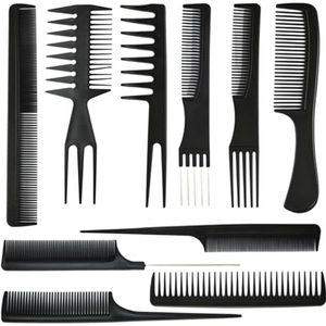 Xuxinsheng 10 stuks haarkammenset, haarstylingtoolset, professionele kapper cadeau