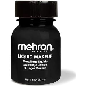 Mehron - Vloeibare Schmink op Waterbasis - Zwart - 30 ml