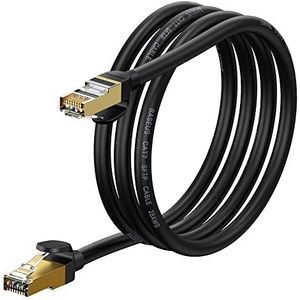 Baseus Network Cable High Speed (CAT7) of RJ45 (round cable) 10 Gbps 1.5m Black (WKJS010201)