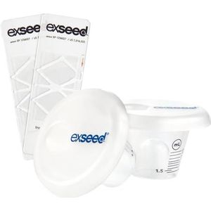 ExSeed Health - Navulset sperma test - 2 testbeurten - compatibel met alle ExSeed testkits voor thuisgebruik - Vruchtbaarheidsset voor mannen - met opvangbekers, objectglaasjes en doekjes