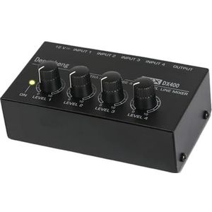 4 Kanalen Mengpaneelversterker Professioneel Geluid Audiomixer Ultracompacte Lijn-mono-interface Met Laag Geluidsniveau Breed Toepasbaar