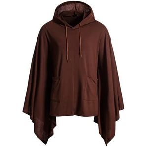 Heren lichtgewicht casual onregelmatige truien mode onregelmatige losse vleermuismouwen capuchon poncho cape jas lange mouwen trui hoodies hoodies pullover capuchon sweatshirt top blouse casual hoodie, C-koffie, M