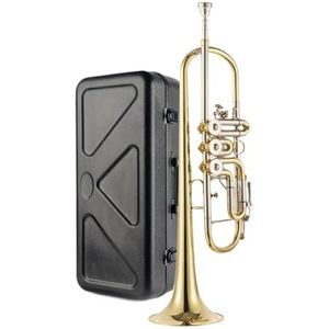 Trompetten studenten Trompetinstrument Professioneel Prestatieniveau Volwassen Blaasband Bes Messing Fosforbrons Trompetinstrument (Color : 06)