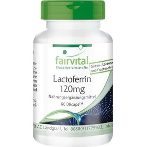 Fairvital | Lactoferrine 120 mg - 60 capsules - enteric-coated, in time-released DR-caps | Fairvital