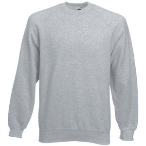 Fruit van de Loom Heren Klassieke Raglan Sweatshirt Crew Neck Pullover Jumper