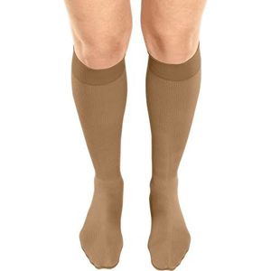 medi ven angio CCL1 AD compressiekousen kort (34 - 38 cm) met tricot afsluitrand VII karamel grote voet