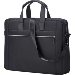 SLEDEZ Aktetas voor heren, zakelijke conferentie, dossiertas, draagtas, 2 kleuren, Zwart, 40x7.5x30cm