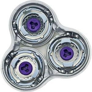 SH98 vervangende scheerkop, compatibel voor Philips Norelco, SP9880 SP9860 SP9861 SP9863 SP9820, bovenste helft scheermesje (zilver)