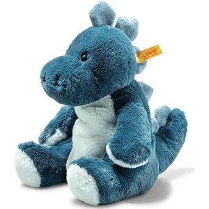 Steiff Knuffeldier Stegosaurus Spott, schattig knuffeldier, jongens, meisjes en baby's vanaf 0 maanden, Soft Cuddly Friends, pluche dier 28 cm, petrol/ijsblauw, 067266