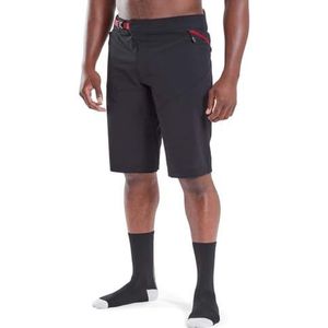 Altura Esker Eco Trail Fietsshort voor heren, veelzijdige MTB-shorts met waterafstotende technologie voor onderweg of offroad, duurzame shorts voor alle elementen; zwart