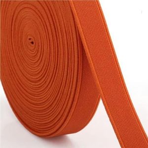 15 meter 15-25 mm kleurrijke elastische banden touw rubberen band spandex lint naaien kant trim tailleband kledingstuk accessoire-13 oranje-15mm-15meter