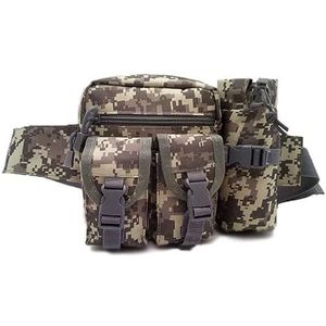 Tactische Camouflage Heuptas Fanny Pack Pouch Outdoor Sport Wandelen Versipack Running Heuptas, Acu Digitaal, Medium