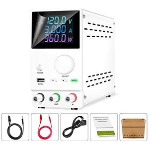 Tafelvoeding van laboratoriumkwaliteit, Laboratorium DC Voeding Verstelbare Unit 30V 10A 5A 60V 3A Spanningsstabilisator Regulator USB Switching Power bron Eenvoudig in te stellen en te gebruiken(SPPS