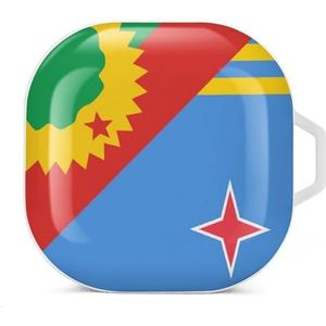 Oromo Liberation Front Aruba vlag oordopjes hoesje compatibel met Samsung hard shell beschermhoes wit stijl