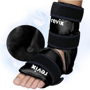 REVIX Enkel Ice Pack Wrap voor voetpijnverlichting en voetblessures, herbruikbare gel ijs cold packs voor achillespeesontsteking