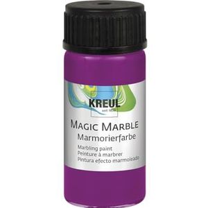 KREUL 73208 - Magic Marble marmerverf, 20 ml glas in magenta, schitterend gekleurde dip marmerverf voor willekeurige patronen en unieke kleureffecten.