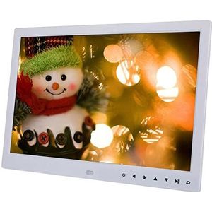 15 inch HD touchscreen digitale fotolijst, digitale fotolijst MP3 MP4 filmspeler Alarmcadeau voor vrienden en familie,15inch