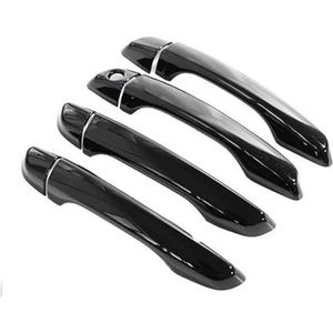 Auto Deur Handvat Chrome Auto Deurgreep Cover Trim Voor Opel Voor Corsa F Voor Vauxhall Voor Corsa 2020 2021 2022 2023 Chroom Styling Exterieur Auto Buitendeurgreep Cover (Color : Metallic Blcak 4pcs