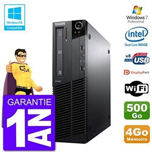 Lenovo ThinkCentre M82 SFF G640 RAM 4 GB harde schijf 500 GB DVD-brander WiFi W7 (gereviseerd)