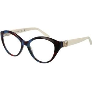 Guess - Round Optical Frame - Accessoires - Blauw - Acetaat - Veerscharnieren