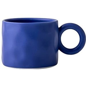 Mok Bekers Koffiekopje Koffiemok Thee Cup Keramische Mokken Drinkbeker Met Ronde Handvat, 375 Ml/12 Oz Koffiemokken Thee Kopjes Voor Thee Melk Haver Yoghurt Koffiemok Theekopjes(A)