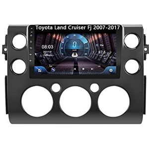 Android 10 Dubbel Din Auto Stereo 9 Inch Digitaal Scherm Car Audio Speler Met FM Radio Voor Toyota Land Cruiser Fj 2007-2017 Met GPS Ondersteuning Bluetooth Spiegel Link/Stuurbediening (Color : 4G+WI